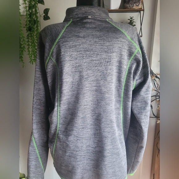 Arcticwear Arctic Cat Grey with Green Trim Light Jacket XXL - Picture 6 of 8